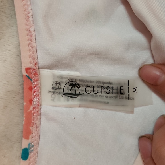 Cupshe 2 pc high rise cheeky bikini with ruffle sleeve top - Picture 3 of 9